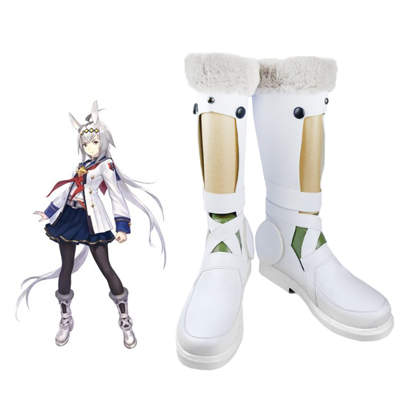 赛马娘小栗帽 白色款  cos鞋子 cosplay鞋 来图定制定做