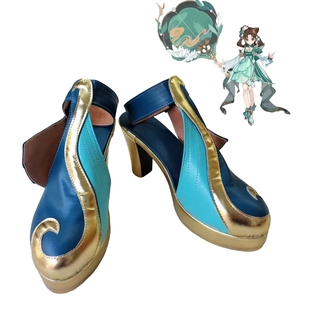 王者荣耀小乔青蛇cos鞋COSPLAY动漫鞋游戏人物鞋子来图定做