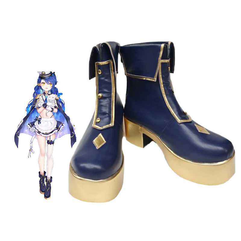 彩虹社虚拟主播vtuber可爱女仆装天宫心cos鞋cosplay鞋子定制