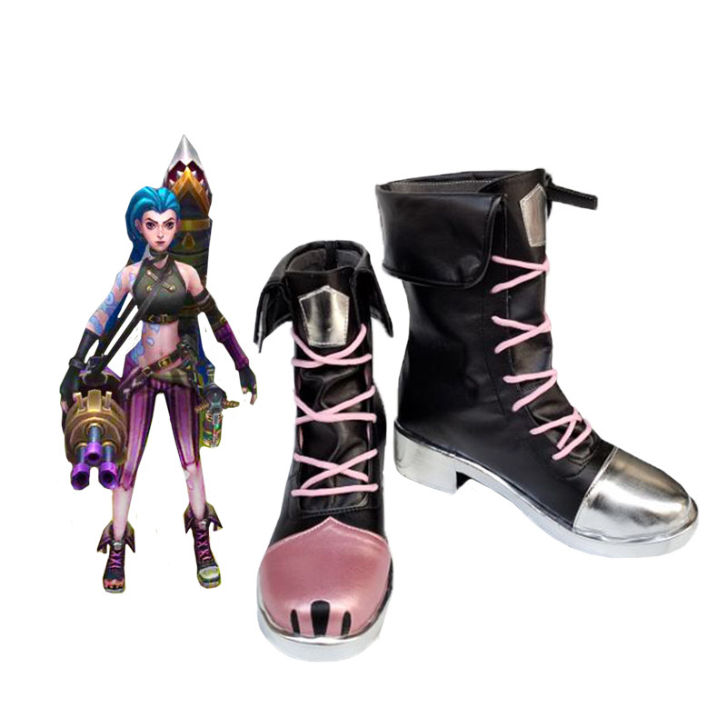 LOL英雄联盟cosplay金克丝cos鞋子 双城之战暴走萝莉Arcane金克斯