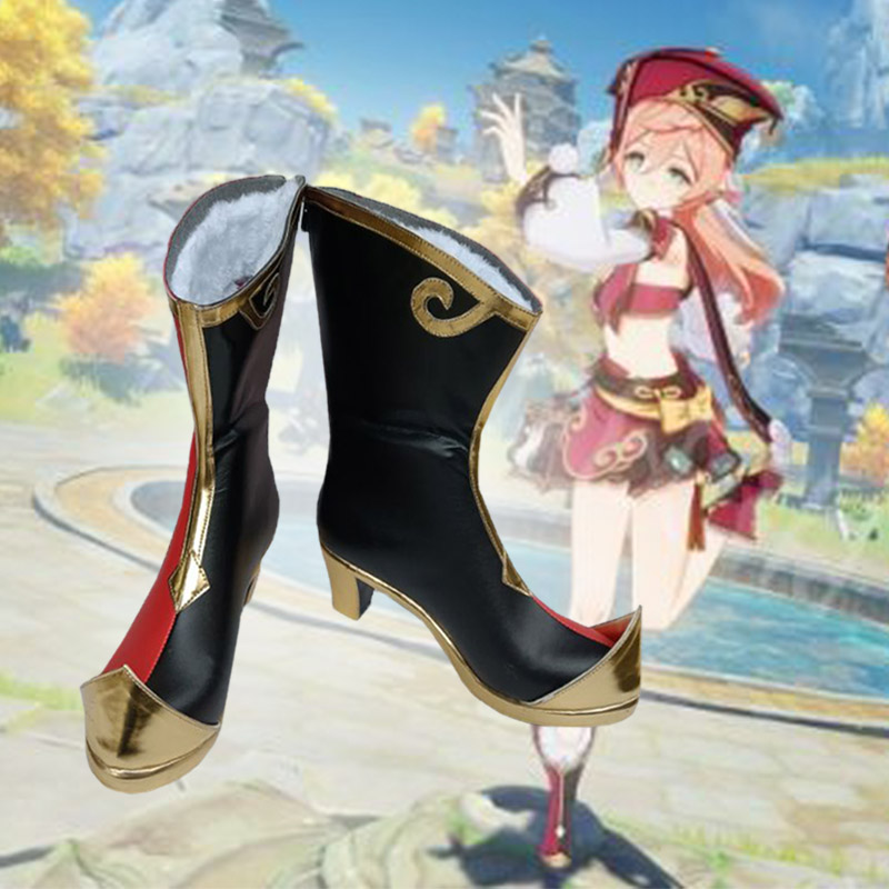 原神烟绯cos鞋定制动漫游戏二次元人物cosplay鞋子