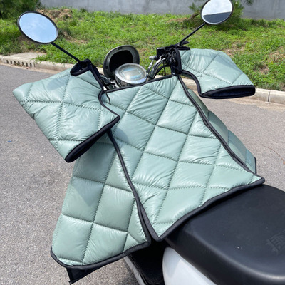 电动车分体款挡风被冬季加绒加厚电瓶车挡风罩电车防寒防水防风罩