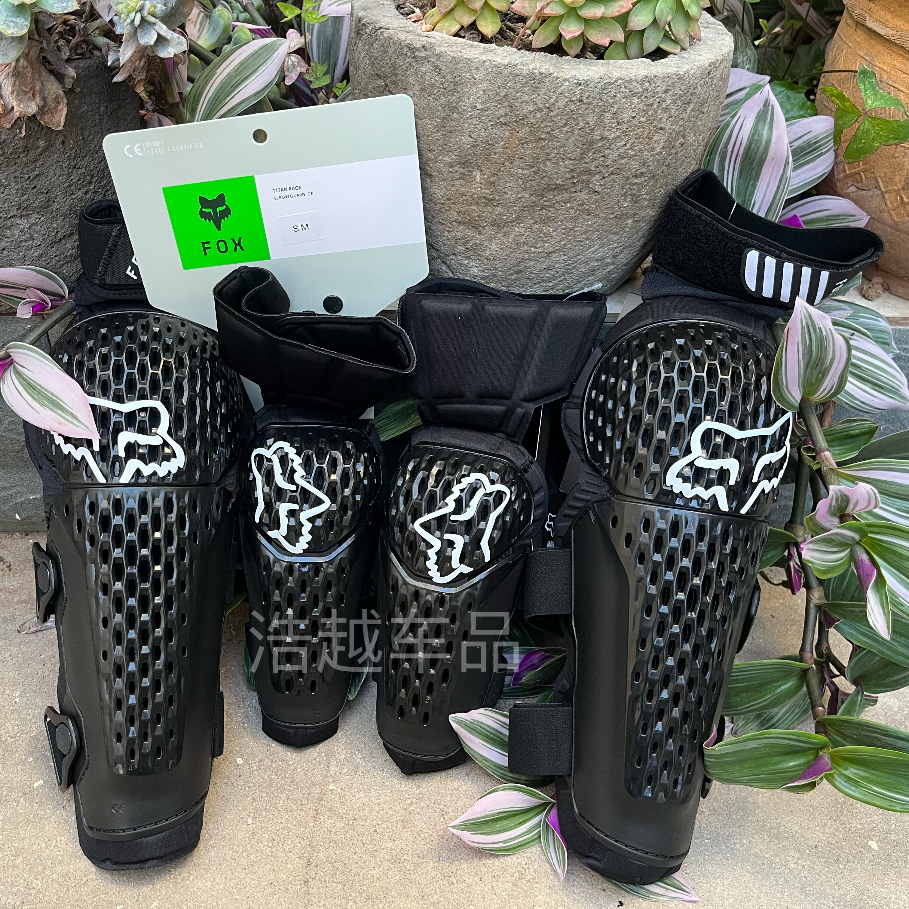 新款美国FOX TITAN成人儿童护膝护肘骑行护具摩托山地车膝盖防护
