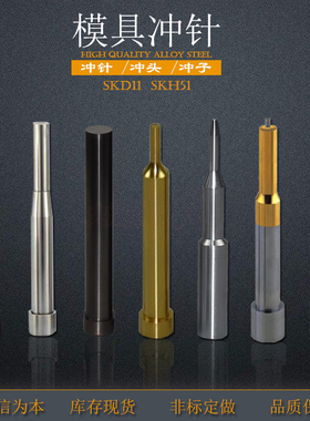 冲针冲头冲子T冲A冲SKD11SKH51钨钢冲针非标订做模具配件