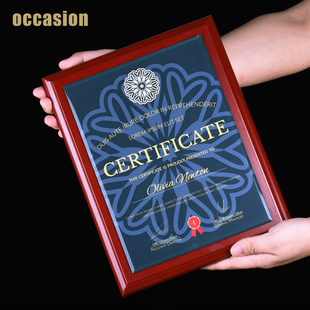 授权牌奖牌定制定做木质奖牌荣誉牌牌匾定制聘书室内设计师资年会