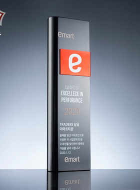 奖杯定制黑色K9水晶奖杯奖牌定制定做表彰优秀员工创意授权牌年会