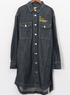 2021新款女春季时尚休闲牛仔衬衫连衣裙A2FA91112