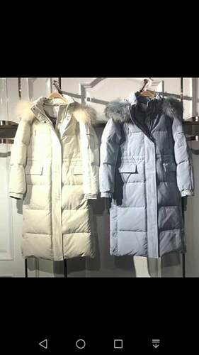 2023冬款A1AC84419长款羽绒服A1AC8441972/A1AC8441952米色浅蓝色