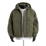 新款加厚保暖棉衣连帽夹克棉服大码2501P110，男装夹克，电商A418