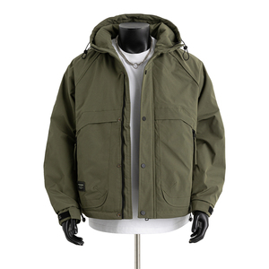新款加厚保暖棉衣连帽夹克棉服大码2501P110图片