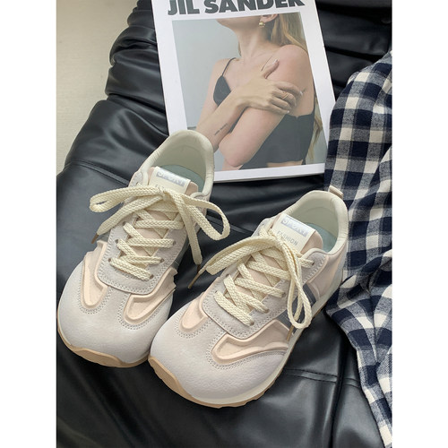 奶油冰淇淋休闲鞋透气软底运动鞋