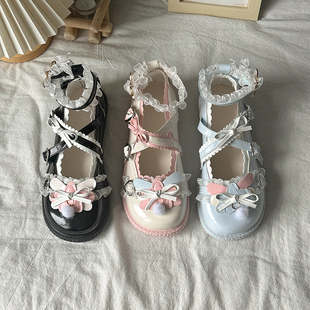 日系原创Lolita玛丽珍小皮鞋女JK配裙子可爱圆头公主doll感少女鞋