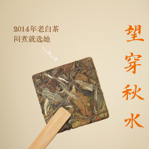 2014年老寿眉福鼎老白茶饼干块