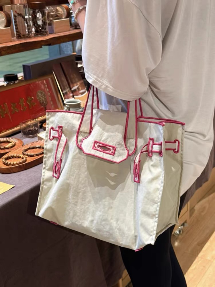 新款小众设计重工刺绣大容量托特包女高级感通勤单肩包百搭手提包