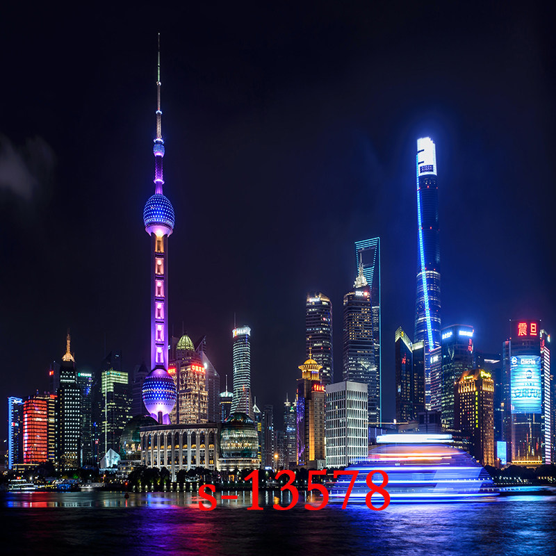 22年新款主播淘宝直播背景直播间灯光夜景背景布3d立体高清背景布