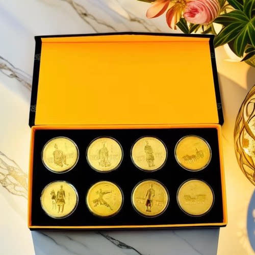 兵马俑纪念币金币银币秦始皇陵