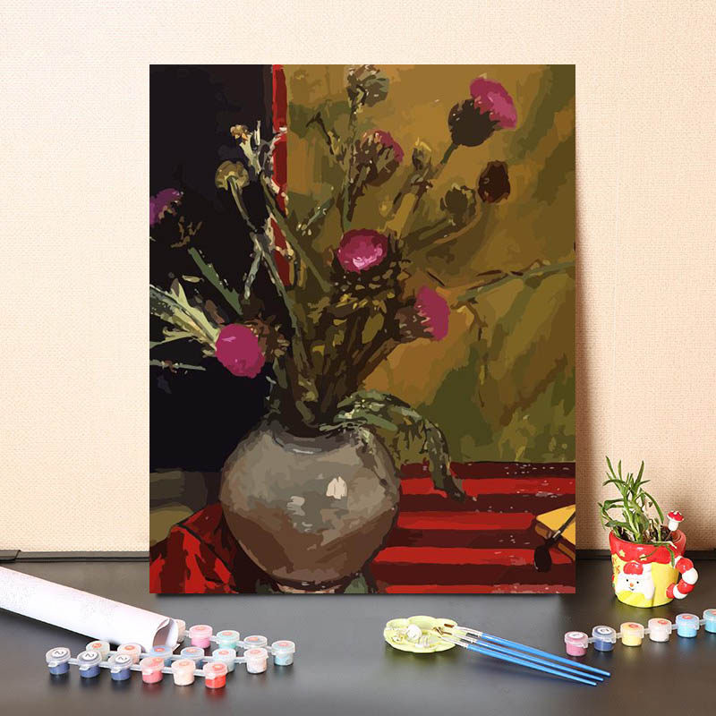 数字油画diy填充画家武二经典名画欧洲人物肖像画涂色画装饰画