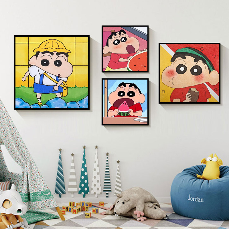 蜡笔小新头像插画系列自己涂色diy数字油画 手工画创意礼物送闺蜜