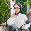 女士通用安全帽摩托车骑行头盔大小可调 新款 3C认证电动车头盔新款
