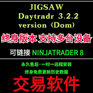 JIGSAW订单流交易软件终身版 多台设备使用无限制剥头皮交易软件