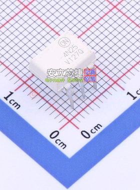 晶体管输出光耦 4N25VM DIP-6 onsemi(安森美) 电子元件全新原装