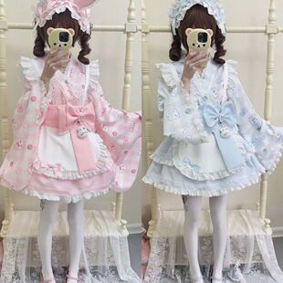 洋装柴呼呼可爱套装和风Lolita洛丽塔女仆动漫日系春夏款