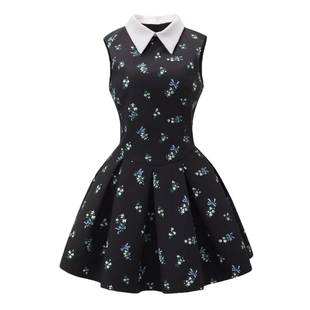 自制蓬蓬公主裙碎花连衣裙女春季 富家千金miu穿搭背心裙生日裙子