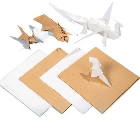 牛皮纸蝴蝶折纸薄复杂大张手工昆虫正方形儿童有韧性千纸鹤纸