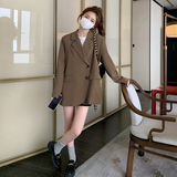 小个子韩版时尚气质职业灰色西服春秋新款休闲显瘦小西装短外套女，女装套装/套裙，Yologo