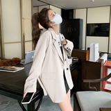 小个子韩版时尚气质职业灰色西服春秋新款休闲显瘦小西装短外套女，女装套装/套裙，Yologo