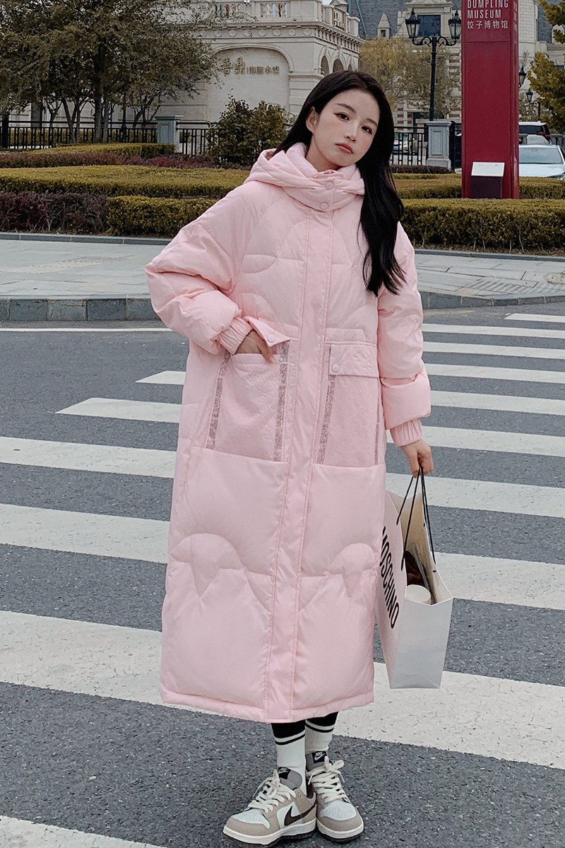 【大货已出】90白鸭绒三色重工艺长款羽绒服262A-W830-P365-K498,女装羽绒服,Yologo
