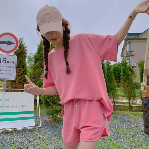 大货 618主推 有 T恤＋短裤套装 262A-S900-P100-K148,女装职业装,Yologo