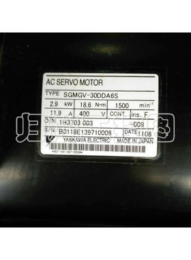 SGMGV-30DDA6S 安川伺服电机 SGMGV-30DDA6F