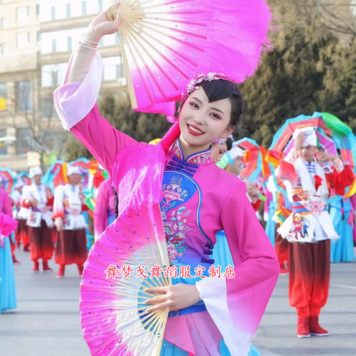 陕北秧歌绥德队秧歌服广场舞服