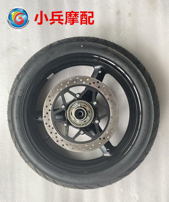 适用豪爵铃木骊驰GW250 GW250-A摩托车前轮钢圈轮毂轮胎碟刹盘