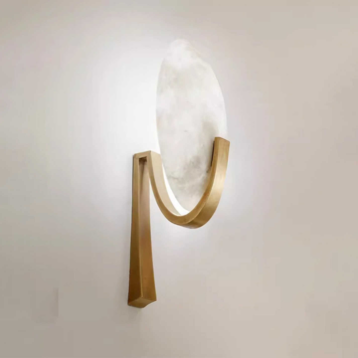 北欧客厅背景墙壁灯后现代设计师法式过道卧室床头云石壁灯