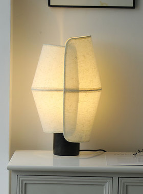 软装馆台灯定制Volute系列 布艺日式简约客厅地灯 茶室展厅侘寂风