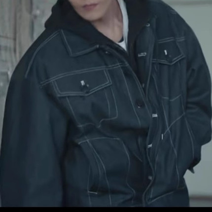 明星同款衣服牛仔外套男生2025新款爆款春秋季高级感帅气男装宽松