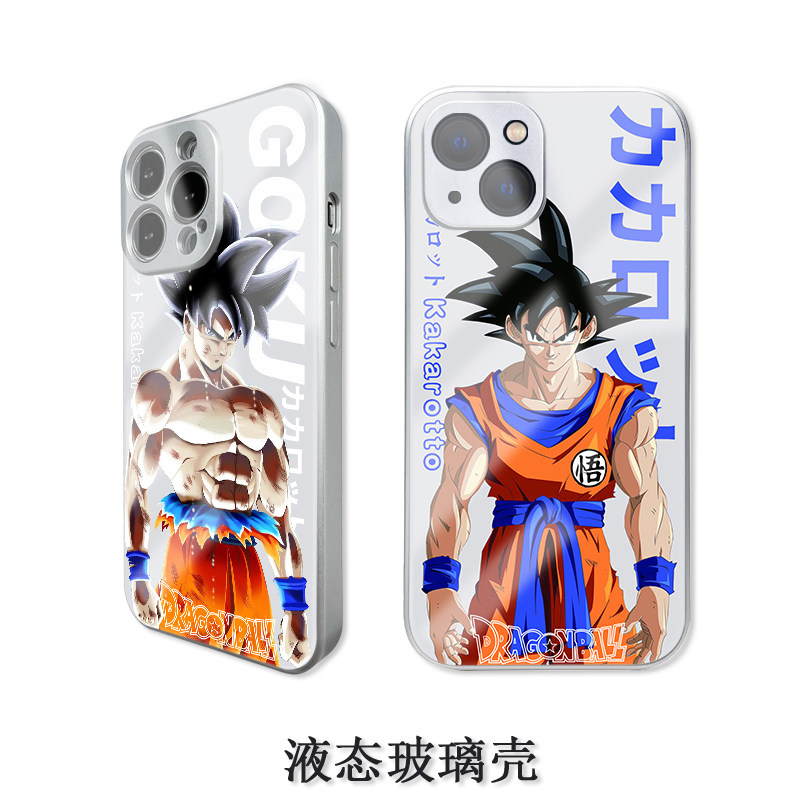 七龙珠手机壳iphone16苹果15promax适用vivo红米K70小米15液态玻璃OPPOReno12华为60P70