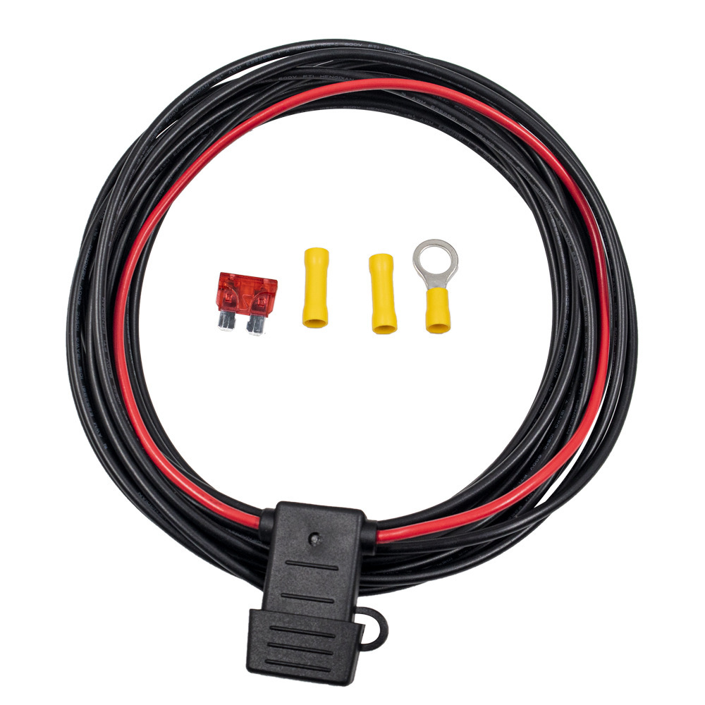 美式电源转换器配件 保险丝10A 12AWG电线 转换器电源连接组件