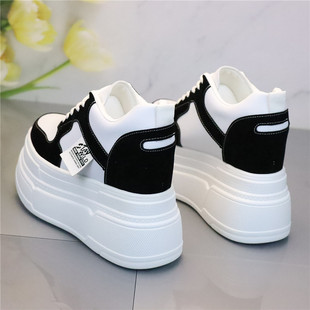 子 松糕厚底内增高小个子显瘦鞋 超高跟12cm10cm8cm可选小白鞋 女鞋