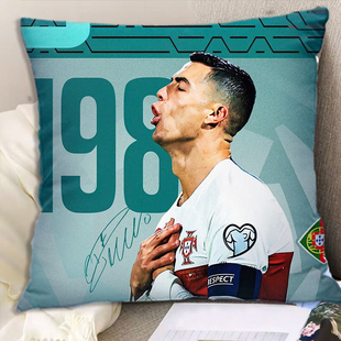 C罗午睡枕公仔二次元女生睡觉学生屁垫毛绒布料靠垫靠枕抱枕定制