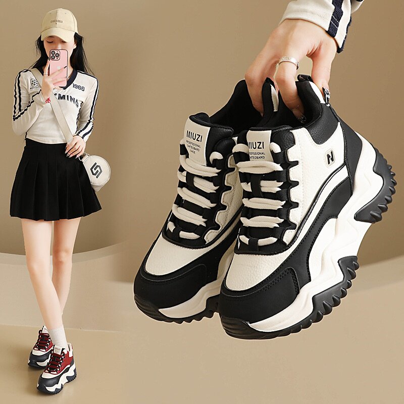 韩版新款老爹鞋2025冬季学生运动跑步鞋休闲鞋厚底jc8851爆款热卖