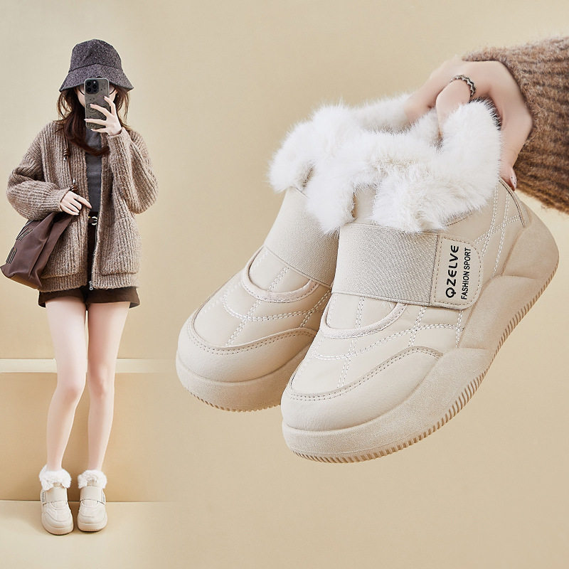 2025冬季加绒小白鞋新款韩版ins学生厚底板鞋休闲鞋xq368-1爆款,女鞋,时尚休闲鞋,淘宝优惠券,粉丝福利购,淘宝优惠卷