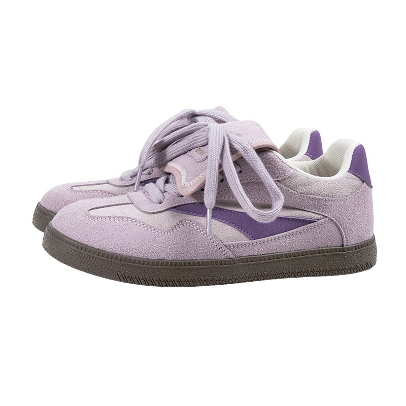 小众潮鞋复古风小众设计小盖头穿搭鞋2025新款拼色学生休闲板鞋女