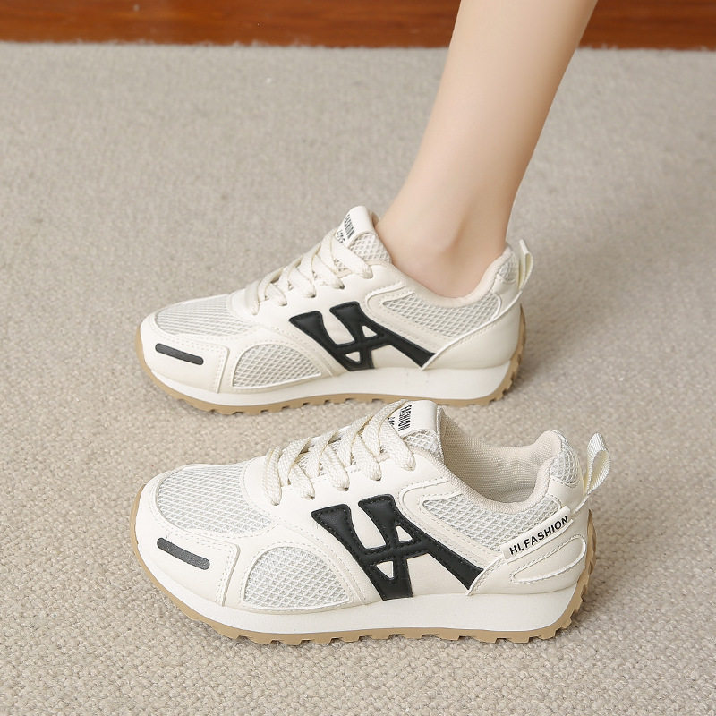 ins韩版新款老爹鞋2025秋季学生跑步运动休闲皮面透气街hl8826,女鞋,时尚休闲鞋,淘宝优惠券,粉丝福利购,淘宝优惠卷