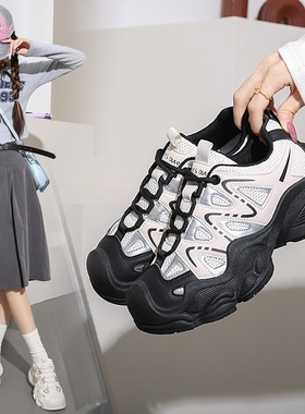 帆布鞋女2025秋新款学生韩版ins百搭厚底板鞋春秋休闲鞋子CGA679