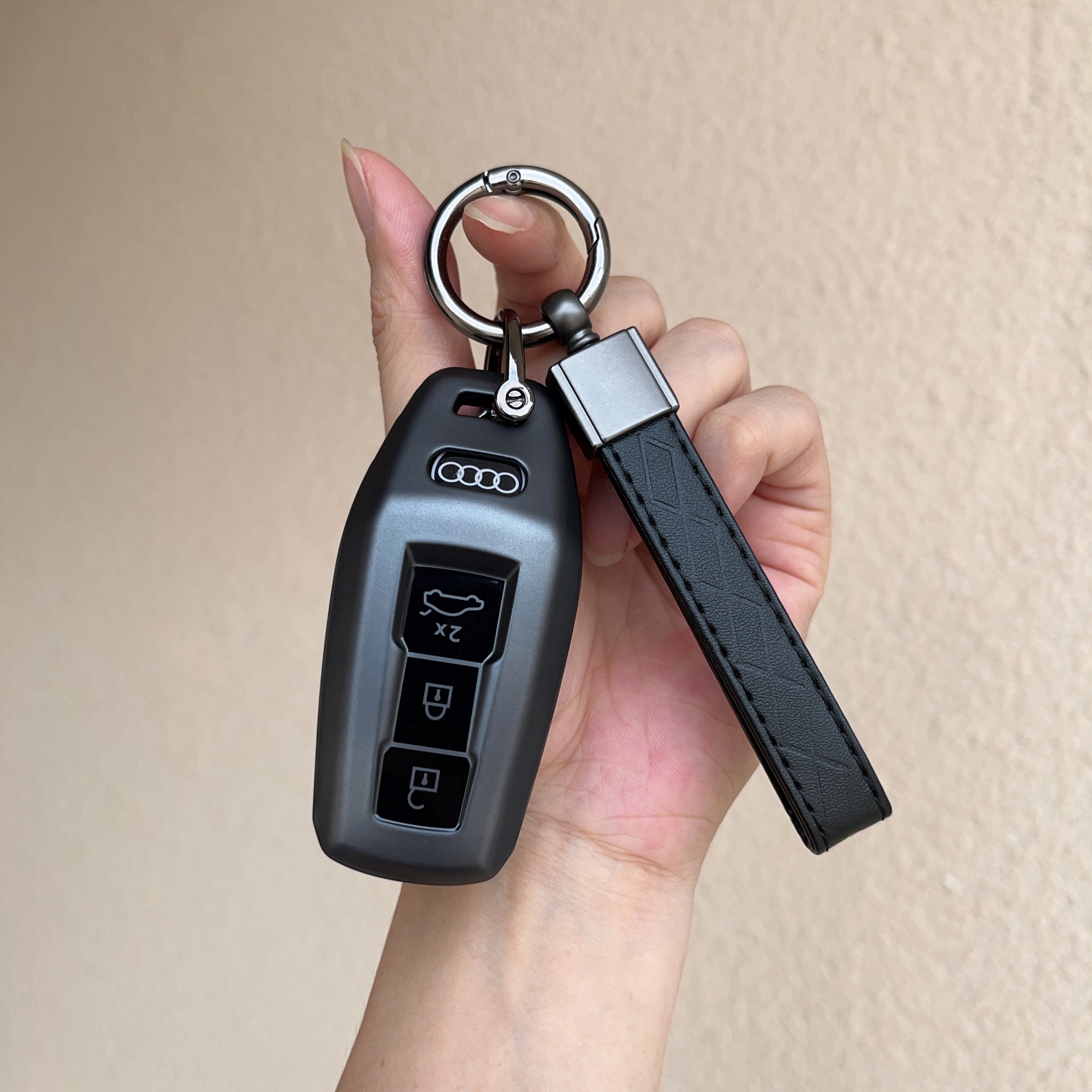 适用于25款奥迪A5L钥匙套新a5l保护壳A6Le-tron/Q6L e-tron车包扣