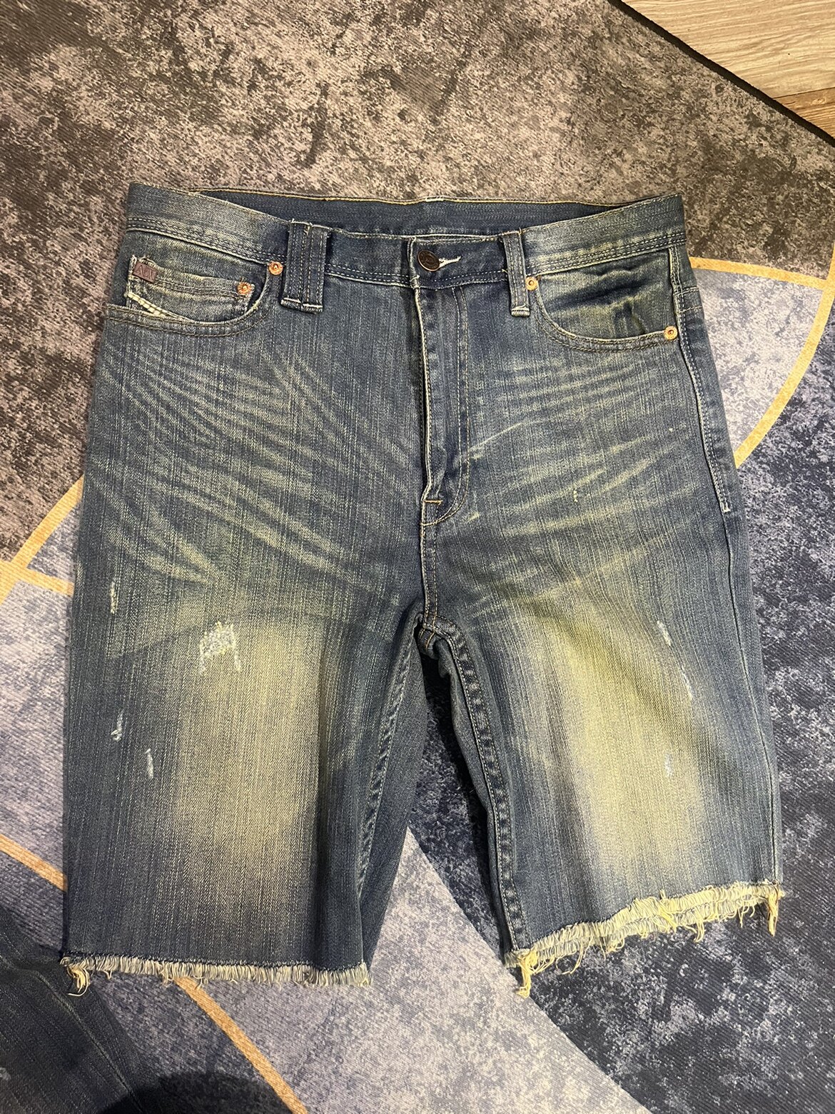 牛仔短裤 赚小心心 出口 超好看的猫须 男 小码