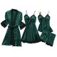Pads Lace Set Pajama pajama Satin Homewear Chest Casual with